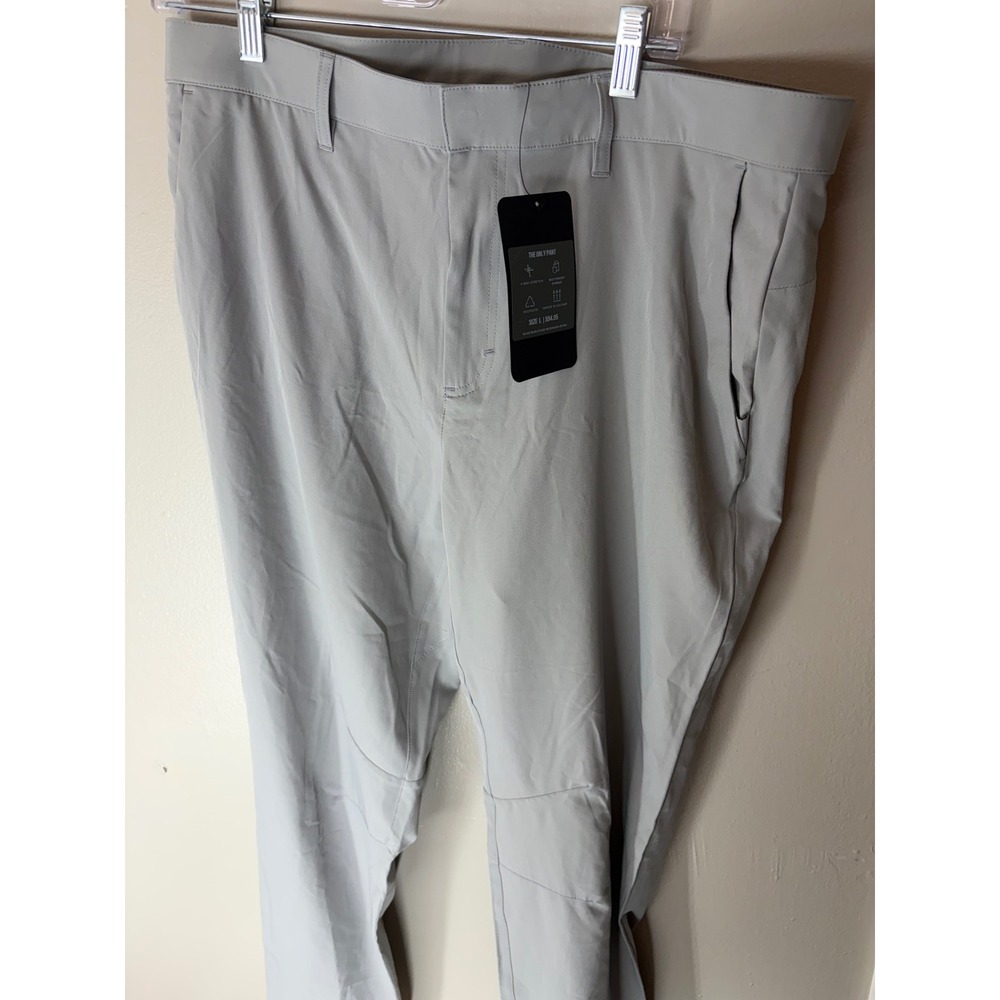 Fabletics The Only Pant Mens Large Grey Water Resistant 4-Way Stretch PT2252183